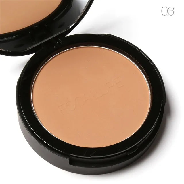 FOCALLURE 3 Colors Make Up Face Powder Brighten Oil-control Nude