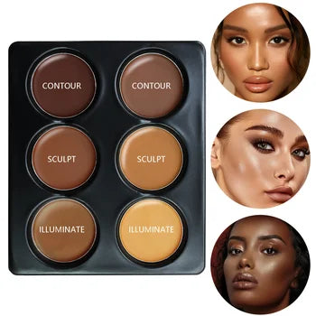 Matte Face Foundation Contour Palette Face Makeup Palette for Women